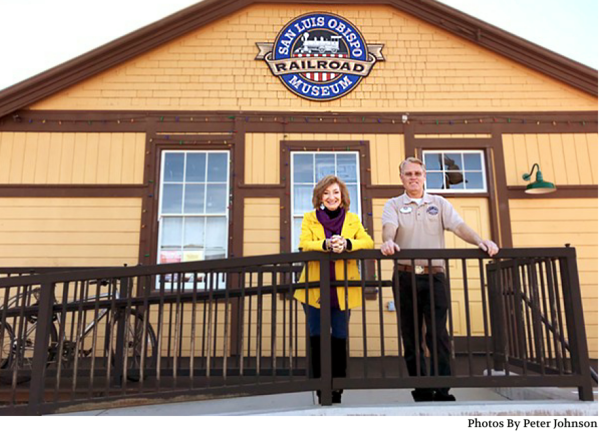 Marchetti/LaRose Standing on Museum Platform